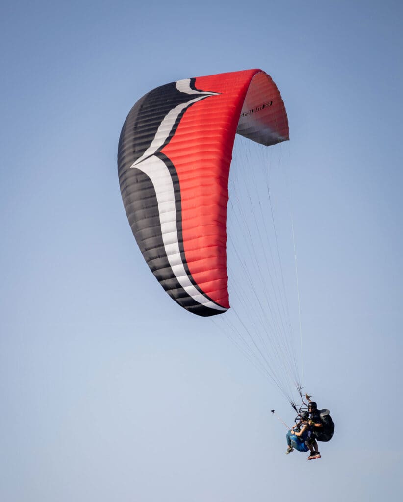 Tandemparagliding über dem Zwölferhorn