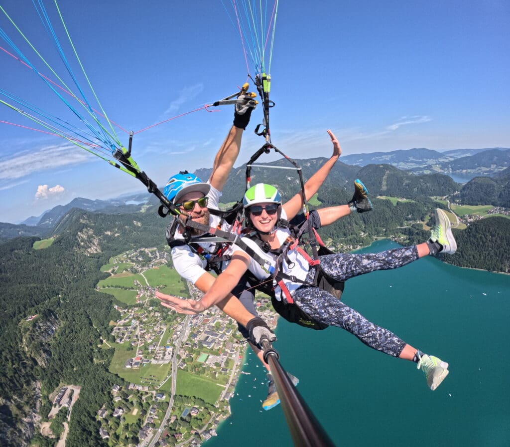 Paragliding über dem Salzkammergut